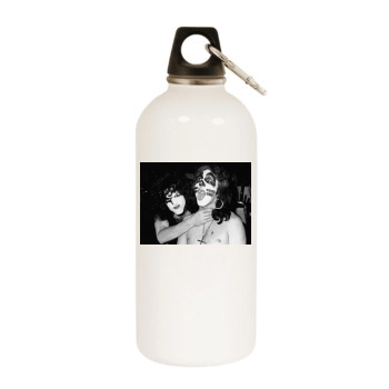 KISS White Water Bottle With Carabiner