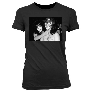 KISS Women's Junior Cut Crewneck T-Shirt