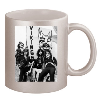 KISS 11oz Metallic Silver Mug