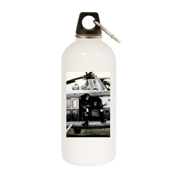 KISS White Water Bottle With Carabiner