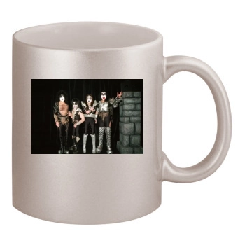 KISS 11oz Metallic Silver Mug