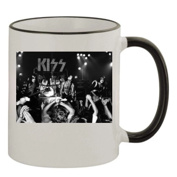 KISS 11oz Colored Rim & Handle Mug