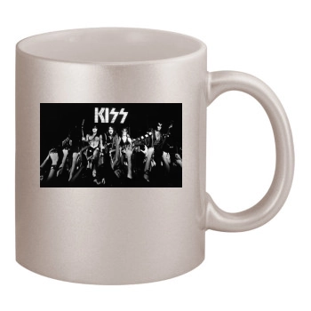 KISS 11oz Metallic Silver Mug