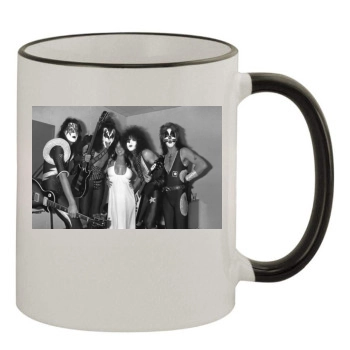 KISS 11oz Colored Rim & Handle Mug