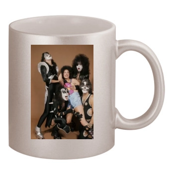 KISS 11oz Metallic Silver Mug