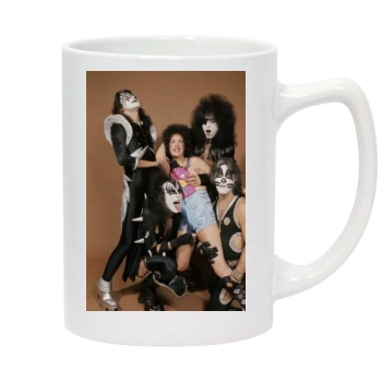 KISS 14oz White Statesman Mug