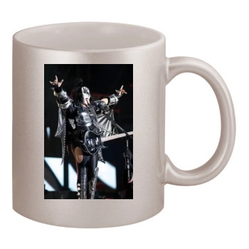 KISS 11oz Metallic Silver Mug