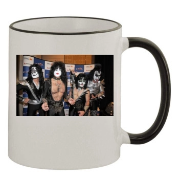 KISS 11oz Colored Rim & Handle Mug