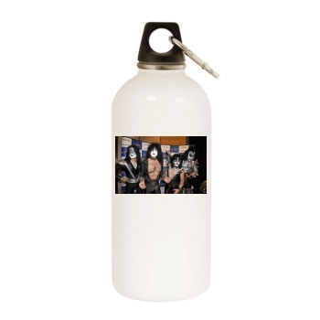 KISS White Water Bottle With Carabiner