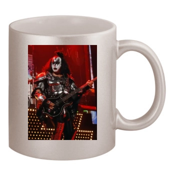 KISS 11oz Metallic Silver Mug