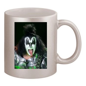 KISS 11oz Metallic Silver Mug