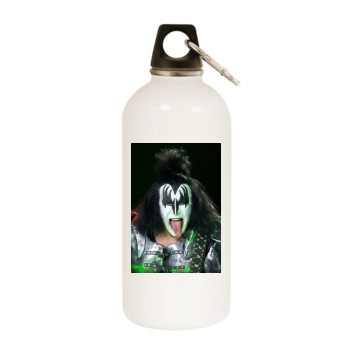 KISS White Water Bottle With Carabiner