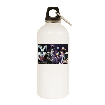 KISS White Water Bottle With Carabiner