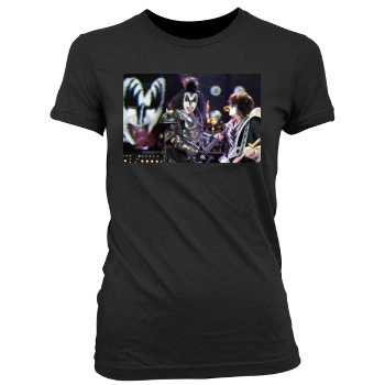 KISS Women's Junior Cut Crewneck T-Shirt