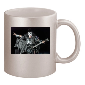 KISS 11oz Metallic Silver Mug