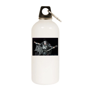 KISS White Water Bottle With Carabiner