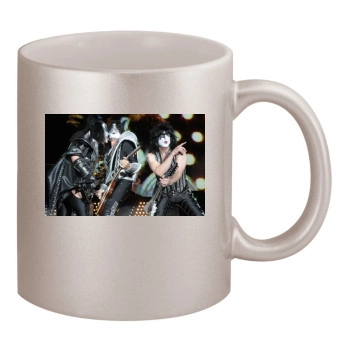 KISS 11oz Metallic Silver Mug