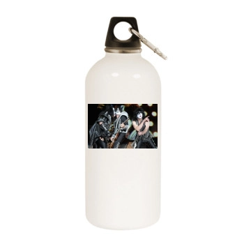 KISS White Water Bottle With Carabiner