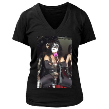 KISS Women's Deep V-Neck TShirt