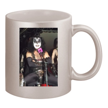 KISS 11oz Metallic Silver Mug