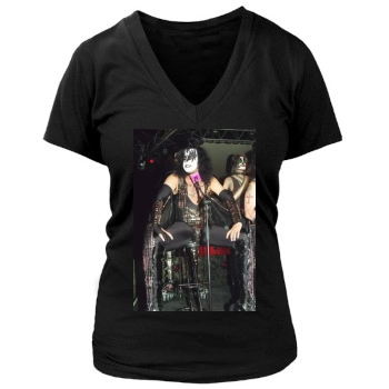 KISS Women's Deep V-Neck TShirt