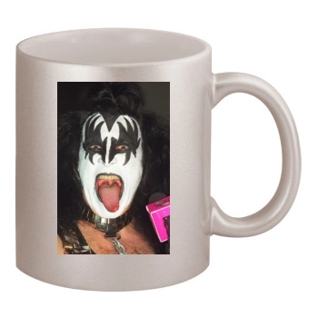 KISS 11oz Metallic Silver Mug