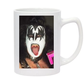 KISS 14oz White Statesman Mug