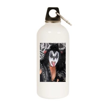 KISS White Water Bottle With Carabiner