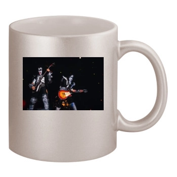 KISS 11oz Metallic Silver Mug