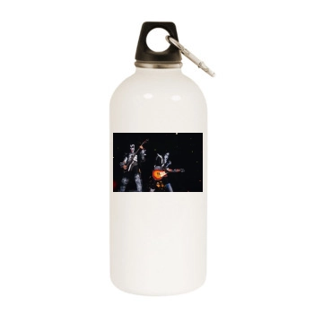 KISS White Water Bottle With Carabiner