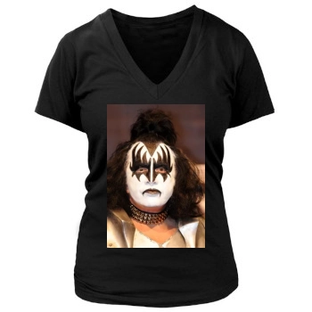 KISS Women's Deep V-Neck TShirt