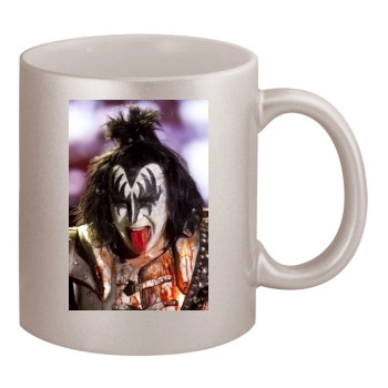 KISS 11oz Metallic Silver Mug