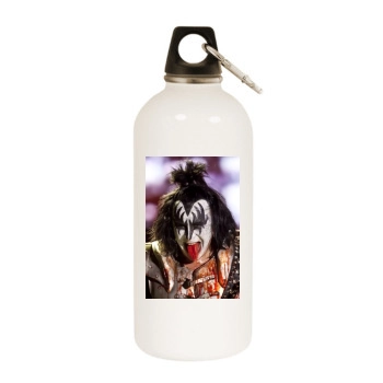 KISS White Water Bottle With Carabiner