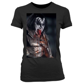 KISS Women's Junior Cut Crewneck T-Shirt