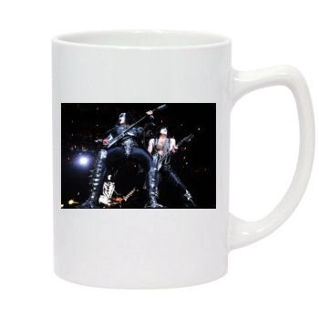 KISS 14oz White Statesman Mug