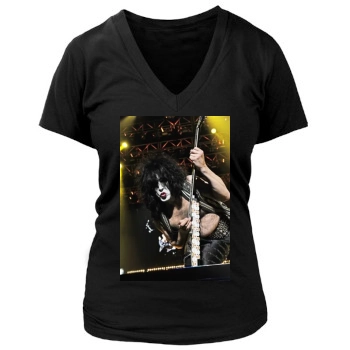 KISS Women's Deep V-Neck TShirt