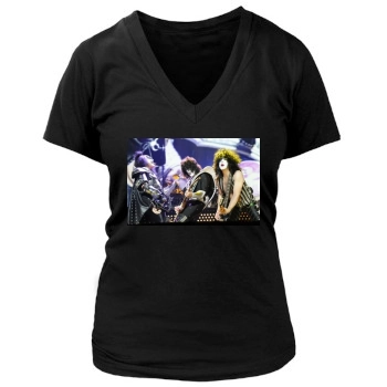 KISS Women's Deep V-Neck TShirt