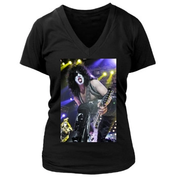 KISS Women's Deep V-Neck TShirt