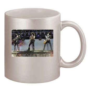 KISS 11oz Metallic Silver Mug