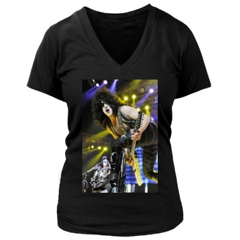 KISS Women's Deep V-Neck TShirt