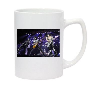 KISS 14oz White Statesman Mug