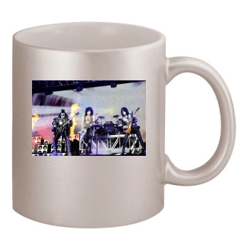 KISS 11oz Metallic Silver Mug