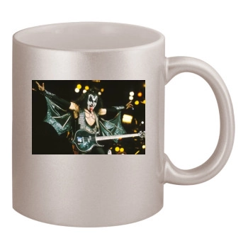 KISS 11oz Metallic Silver Mug