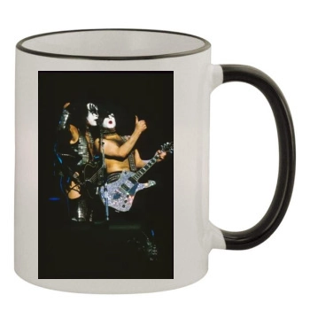 KISS 11oz Colored Rim & Handle Mug