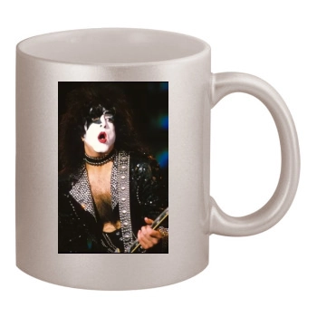 KISS 11oz Metallic Silver Mug