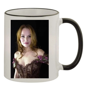 Amanda Holden 11oz Colored Rim & Handle Mug