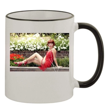 Amanda Holden 11oz Colored Rim & Handle Mug