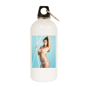 Bar Refaeli White Water Bottle With Carabiner