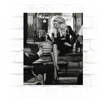 Claudia Schiffer Metal Wall Art