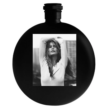 Claudia Schiffer Round Flask